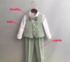 Sage Green Ring Bearer Suit, Groomsmen Attire With Sage Green, Dusty Rose And Sage Green Wedding Theme Groomsmen, Ring Bearer Outfit Sage Green, Sage Green Ring Bearer Outfit, Sage Green Ring Bearer, Sage Green Tuxedo Wedding, Sage Green And Tan Wedding, Sage Green Groomsmen Attire