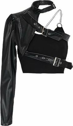 Edgy Grunge Outfits, Cape Clique, Crop Tops For Women, Rave Outfit, Mode Inspo, Leather Jacket Black, Kpop Fashion Outfits, Really Cute Outfits, Edgy Outfits