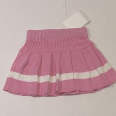 Seater Skirt With White Stripe Trendy Pink Mini Skirt For Winter, Cute Pleated Tennis Skirt For Spring, Cute Spring Pleated Tennis Skirt, Cute Mini Tennis Skirt For Spring, Cute Spring Mini Tennis Skirt, Trendy Stretch Tennis Skirt For School, Trendy School Skort With Stretch, Trendy Stretch Skort For School, Pink Cotton Skort For School