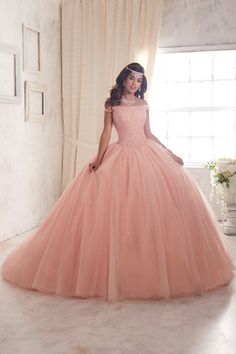 House of Wu Quinceanera Dress Style 26844-Quinceanera Dresses-ABC Fashion Xv Dresses, Portrait Neckline, Quinceanera Collection, Quinceñera Dresses, 15 Dresses Quinceanera, Stylish Gown, Pretty Quinceanera Dresses, Gown Skirt, Gaun Fashion