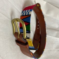 Very Nice Condition Only Slightly Used If At All Needlepoint Belt, Needlepoint Belts, Needlepoint, Belts, Mens Accessories, Man Shop, Red, Color