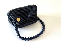 Crochet Vegan Leather Pouch Bag Evening Wedding Clutch Purse Handmade Gift Navy Blue - Etsy Elegant Black Crochet Bag As Gift, Elegant Handmade Blue Crochet Bag, Elegant Blue Handmade Crochet Bag, Elegant Handmade Blue Shoulder Bag, Elegant Blue Crochet Bag For Everyday Use, Chic Blue Handmade Crochet Bag, Elegant Blue Crochet Bag, Elegant Blue Rectangular Crochet Bag, Leather Pouch Bag