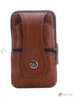 Bird in Bag - Multi-Functional PU Leather Waist Bag With Belt Clip Functional Brown Pouch For Everyday Use, Portable Brown Leather Belt Bag, Brown Travel Belt Bag, Brown Portable Belt Bag For Daily Use, Portable Brown Pouch Belt Bag, Functional Brown Pouch Shoulder Bag, Functional Brown Phone Shoulder Bag, Functional Brown Shoulder Phone Bag, Brown Mobile Phone Belt Bag For Outdoor