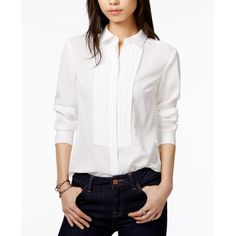 Tommy Hilfiger Tuxedo Shirt Tommy Hilfiger Long Sleeve Blouse, Tommy Hilfiger Long Sleeve Blouse For Spring, Tommy Hilfiger Casual Blouse For Spring, Tommy Hilfiger Casual Spring Blouse, Casual Tommy Hilfiger Blouse For Spring, Tommy Hilfiger Spring Workwear Shirt, Tommy Hilfiger Spring Workwear Blouse, Tommy Hilfiger Spring Blouse For Work, Tommy Hilfiger Blouse For Spring Workwear