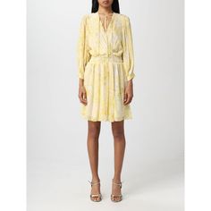 Spring/Summer 2023 Patrizia Pepe Dress Woman Yellow Size Type: It Sku: Gig-2a2524a253 ~ Xv80 Welcome To The Official Luosophy Poshmark Closet! Luosophy Is A Luxury Brand Reselling Company Founded In San Diego, Ca From 2016. All Our Products Are Imported From Italy And Sold In The Usa. We Do Our Best To Provide High Fashion, Luxury Items At Affordable Prices. We Guarantee All Our Products Are 100% Authentic. Shop With Us And You Will Forget About Shopping At Department Or Brand Name Stores. Our P Elegant Summer Mini Dress In Viscose, Elegant Viscose Mini Dress For Summer, Summer Cocktail Midi Dress In Viscose, Elegant Spring Viscose Mini Dress, Summer Yellow Viscose Dress, Yellow Viscose Summer Dress, Feminine Spring Dress In Viscose, Feminine Spring Viscose Dress, Spring Knee-length Viscose Mini Dress