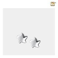 Wear your Love™ with LoveUrns Treasure Angelic Star Earrings. Composed of Sterling Silver with Rhodium plating, these earrings display beautiful stars, symbolizing your loved one's journey to the heavens. It is a classic piece of jewelry and is the perfect tribute for your loved one. Dimensions 0.43 H mm These earrings do not hold ashes. White Star Earrings For Anniversary, White Star-shaped Earrings For Anniversary, Star-shaped White Earrings For Anniversary, Star Charm Earrings For Anniversary, Star-shaped Earrings With Star Charm For Anniversary, Star-shaped Hypoallergenic Jewelry For Anniversary, Anniversary Jewelry With Matching Star Earrings, Anniversary Jewelry With Star-shaped Matching Earrings, Anniversary Star-shaped Jewelry With Matching Earrings