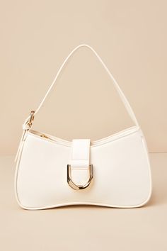 Oh-So Chic Bone Buckle Shoulder Bag