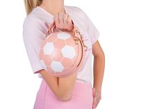 Hey, Sporty Spice! Meet our Goal Getter Leather Handbag, the ultimate accessory for our sporty girls looking to bring the spirit of the field to their everyday style. This unique bag combines the love for sports with a touch of femininity, featuring a pink and white design that mimics the iconic soccer ball pattern. Soccer Ball Inspired Design Pink and White Color Small and Compact Size Features a Wrist Strap Leather Material Sporty Everyday Pink Bag, Basketball Handbag, Pink Leather Bag With Round Handle, Soccer Handbag, Football Purse, Soccer Ball Pattern, Ball Pattern, Goal Getter, Sporty Spice