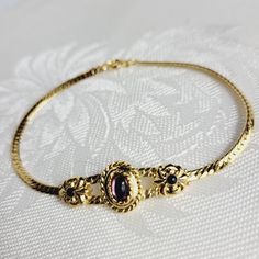 New Royal Estate Bracelet Large Avon Jewelry 1991 Vintage Gold Toned Fashion Jewelry New In Box From 1991 Size Large See All Pictures For Details Bundle And Save On Shipping Costs A Royal Estate, Flower Cuff Bracelet, Spring Bracelet, Large Bracelet, Gems Bracelet, Vintage Inspired Jewelry, Gold Charm Bracelet, Avon Jewelry, Pretty Jewelry