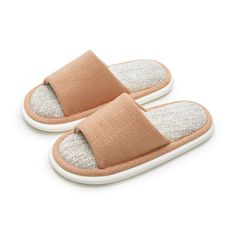 Japanese Natural Linen Cotton Home Slippers – Home Lab X Comfortable Beige Slides With Textured Footbed, Indoor Summer Slide Slippers, Indoor Beige Slippers With Textured Footbed, Comfortable Indoor Sandals With Round Toe, Beige Textured Indoor Slippers, Beige Cushioned Slide Slippers, Comfortable Beige Flat Slides, Comfortable Beige Slip-on Platform Slippers, Beige Flat Slippers With Textured Sole