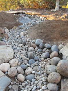 rocks are arranged in the shape of a heart