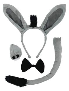 Donkey Girls Headband Ears, Kid or Adult Size Costume Accessories - Sydney So Sweet Diy Donkey Ears, Donkey Ears Headband, Donkey Headband, Donkey Ears, Donkey Costume, Animal Halloween Costumes, Halloween Supplies, Halloween Headband, Alice Band