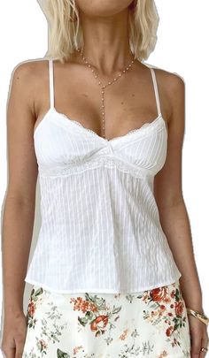 Chic Cotton Camisole With Built-in Bra, Spring Cotton Tank Top With Wide Straps, Spring Cotton Camisole With Wide Straps, Cotton Top With Delicate Straps For Daywear, Cotton Tops With Wide Straps For Summer, Cotton Spaghetti Strap Tank Top For Daywear, Cotton Camisole With Delicate Straps For Daywear, Cotton Cami Top With Delicate Straps, Cotton Stretch Tops With Delicate Straps