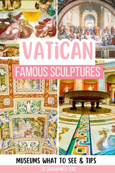 Pinterest pin graphic for famous sculptures in th Vatican Museums Sculpture Museum, Famous Sculptures, Greco Roman, Roman Sculpture, Ancient Sculpture