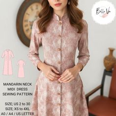 Chinese Dresses Pattern, Dress China, Chinese Vintage, Cheongsam Dress, Fashion Sewing Pattern, Dress Sewing Pattern, Dress Sewing, Chinese Dress, Tea Ceremony