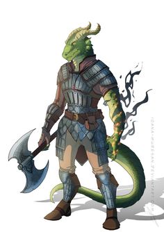 Green Dragonborn, Humanoid Dragon, Half Dragon, Dnd Dragonborn, Dragon Born, Dnd Dragons, Fantasy Races, Dungeons And Dragons Characters, Dnd Art