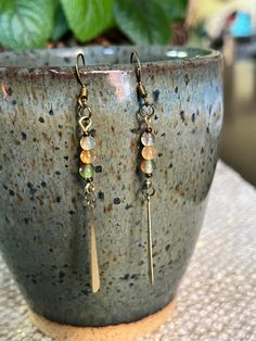 Spiritual Beaded Dangle Earrings, Spiritual Dangle Beaded Earrings With Ear Wire, Spiritual Dangle Beaded Earrings, Gold Agate Bohemian Earrings, Spiritual Bronze Earrings With Ear Wire, Nickel-free Agate Bohemian Earrings, Nickel-free Bohemian Agate Earrings, Bronze Copper Spiritual Earrings, Spiritual Bronze Copper Earrings