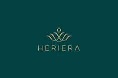 the logo for heriera, a brand that is designed to look like leaves