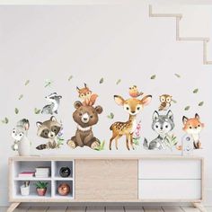 the woodland animals wall decals are perfect for any child's room