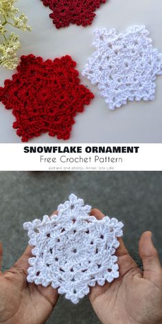 crochet snowflake ornament is the perfect christmas decoration for your home