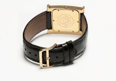 Hermes Heure H Gold Watch HH1.785 18k Gold Watch, Genuine Love, Gold Watch, Antique Jewelry, 18k Gold, Yellow Gold, Yellow, Leather, Gold