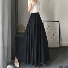 Slim-Fitting Long Sleeve Dress with Adjustable Waist and Flared Hem Cheap Maxi Skirts, Ruffle Fashion, Elegant Midi Skirt, Pink Skirts, Wrap Dress Styles, Flowy Dress Long, Long Wrap Dress, Skirts Summer, Pleated Long Skirt