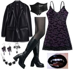 Witchcore Outfit Aesthetic, 90s Alternative Fashion Grunge, Goth Capsule Wardrobe, 90s Goth Outfits, Vampire Goth Aesthetic, Grunge Goth