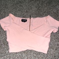 Nwot! Vintage (Owned At Least 10 Years) Bebe Pink/Peach Wrap Crop Top. Size Xs, Tts. Zipper Back, Can Be Worn On Or Off Shoulder. Barbie Core. Second Picture Shows Color Best. Signature Bebe Material That Is So Flattering And Snatches You In. #Bebe #Vintage #Barbie #Barbiecore #Crop Trendy Fitted Peach Crop Top, Fitted Cropped Peach Top, Fitted Peach Cropped Top, Best Signature, Barbie Core, Wrap Crop Tops, Pink Peach, Vintage Barbie, Off Shoulder