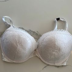 Victoria’s Secret Very Sexy, Push-Up Bra 36dd Nwt White Push Up Bra, Fitted Push-up Nursing Bra Partially Lined, Fitted Partially Lined Push-up Nursing Bra, Feminine Fitted Nursing Bra With Lace Trim, Feminine Fitted Nursing Bra With Built-in Bra, Elegant Fitted Padded Bra, Elegant Push-up Bra By Victoria's Secret, Elegant Victoria's Secret Push-up Bra, Elegant White Bra With Lined Body