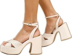 Party Cream Heels With Heel Strap, Cream Heels With Heel Strap For Party, Glamorous Heels For Spring Wedding Guests, Cream Heels For Party, Cream Ankle Strap Heels For Party, Summer Cream Heels For Wedding Guests, Cream Party Heels With Padded Heel, Cream Heels For Spring Events, Cream Heels For Spring Wedding Guest