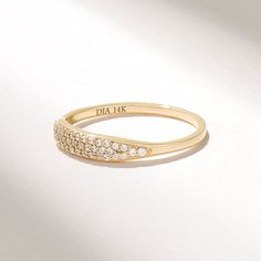 Minimalist Curve Features * Made to Order. * Gold KT: 10K, 14K, 18K * Custom Gold Color: Rose Gold, Yellow Gold, White Gold * Diamond Color- Clarity: G color SI clarity (excellent ideal cut) * Total Ctw: 0.14 ctw * Width of Band: 1.30MM * Thickness of Band: 1.20MM * Ready to Ship in 5-7 Business Days ▶ Want to find out more? Check out my shop https://etsy.me/3pTGOqE I hope you enjoy my designs as much as I enjoyed creating them for you! ★ ★ ★ Each order will be beautifully packaged for gift givi 14k Yellow Gold Pave Setting Signet Ring, 14k Yellow Gold Signet Ring With Pave Setting, Wedding Fine Jewelry Signet Ring With Pave Setting, Formal 14k Gold Signet Ring With Pave Setting, 14k Gold Half Eternity Diamond Promise Ring, Elegant Wedding Signet Ring With Pave Setting, Fine Jewelry Pave Setting Promise Signet Ring, Fine Jewelry Signet Ring With Pave Setting For Promise, Elegant Signet Ring With Pave Setting As Gift