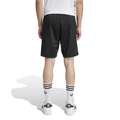 The shorts are on fire! The adidas Firebird Men's Shorts emulsify comfort and style, allowing you to wear them on the court, at the next family BBQ, or running errands around town. Not only will you show off you're a quality man with the trefoil logo, but you'll have the satisfaction of knowing you're wearing shorts that adidas made to last.Features: Elastic waistband. Features adidas trefoil logo on leg. Regular, relaxed fit. Details: Comes above knee on most men. Fabric: 100% recycled Polyeste Adidas Athletic Shorts For Streetwear, Casual Sports Shorts With Three Stripes, Casual Shorts With Three Stripes For Sports Events, Casual Sports Bottoms With Three Stripes, Casual Three Stripes Bottoms For Sports Events, Adidas Three Stripes Streetwear Shorts, Adidas Athletic Shorts With Three Stripes For Streetwear, Adidas Three Stripes Shorts For Streetwear, Adidas Shorts For Sports Events