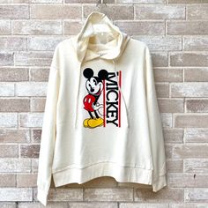 New Without Tag. Hoodie Sweatshirt For Juniors By Disney Size Xl / Juniors Made Of 60% Cotton, 40% Polyester Color: Light Yellow Hood With Drawstring No Pockets Ribbed Cuffs And Hem Mickey Mouse Print To Front Measurements ( Flat Lay ) Shoulder To Shoulder Is 20 Inches Pit To Pit Is 23 Inches Sleeve Length Is 24 Inches Back Length Is 26 Inches Store Item# Wc-51 Disney Cotton Hoodie With Drawstring Hood, Disney Cotton Hoodie With Drawstring, Disney Cotton Hoodie With Cartoon Print, Disney Cotton Hoodie For Streetwear, Disney Sweatshirt For Fall Streetwear, Disney Cotton Hoodie Sweatshirt, Casual Mickey Mouse Sweatshirt For Streetwear, Disney Hooded Sweatshirt With Cartoon Print, Disney Cartoon Print Hooded Sweatshirt