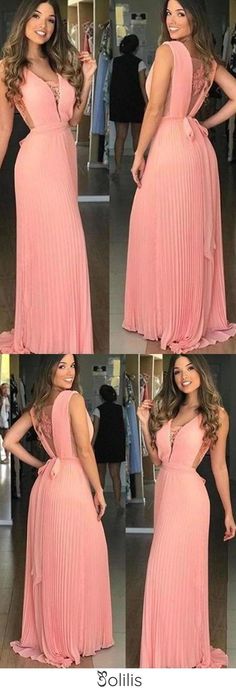 Lace Chiffon Bridesmaid Dress, Chic Wedding Dresses, Long Evening Dresses, Blue Homecoming Dresses, Simple Prom Dress, Prom Dresses 2020, Prom Dresses 2021, V Neck Prom Dresses, Cheap Evening Dresses