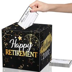 PRICES MAY VARY. Package Contains: you will receive the package with a retirement party sign box (approx. 7.48 x 7.48 x 7.48 inches) and 50 pieces of retirement advice and wishes cards, the card is approx. 4.72 x 3.15 inches each; Enough cards for guests that will attend your party Material: different parts of the retirement cards and box are made of cardboard paper, which is more stable; The card is smooth and easy to write with a good texture, not easy to fade or fray, and are indispensable pr Memory Table Retirement, Retirement Gift Card Tree, Retirement Party Under New Managements, Retirement Party Centerpieces Zazzle, Retirement Party Treat Table, Happy Retirement Wishes, Retirement Party Sign, Retirement Party Favors, Retirement Wishes