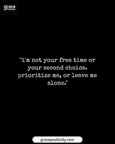 You deserve to be someone’s priority, not their backup plan. Respect yourself enough to walk away from anyone who treats you like a second choice.   #Priorities #Respect #SelfWorth #Boundaries #Relationships #SelfRespect #Truth #Value #RealTalk" Not A Second Choice Quotes, Set Boundaries Quotes Respect Yourself, I Deserve To Be Someones Priority, Priorities Quotes Relationship, Boundaries Relationships, Priorities Quotes