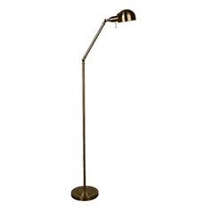 an adjustable floor lamp on a white background