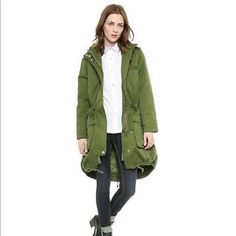 Brand New Without Tags. Green Parka For Fall, Green Long Sleeve Parka For Fall, Green Fall Parka, Khaki Parka For Fall Workwear, Khaki Workwear Parka For Fall, Green Utility Outerwear For Fall, Green Winter Workwear Parka, Green Winter Parka For Workwear, Green Fall Parka For Workwear