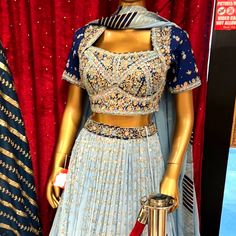 Brand New Never Worn. Will Fit 36-38 Bust And 28-30 Waist. Flexible Waist. Beautiful Contrast Lehenga #Lehenga #Bridal #Indian #Wedding #Blue #Fashion Elegant Blue Fitted Sharara, Elegant Blue Choli With Traditional Drape, Blue Bollywood Lehenga For Formal Occasions, Embellished Blue Sets For Navratri, Formal Fitted Blue Lehenga, Blue Lehenga For Diwali Formal Occasion, Blue Formal Choli For Festive Occasions, Embellished Blue Sets For Reception, Formal Fitted Blue Choli