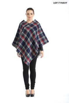 100% Acrylic Plaid Capes, Plaid Poncho, Cold Day, Free Giveaway, One Size Fits All, Tartan, Love This, Layering, Tunic Tops