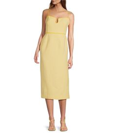 Antonio Melani x M.G. Style Kate Square Neckline Midi Dress | Dillard's Fall Closet, Career Woman, Antonio Melani, Square Necklines, Dillard's, Square Neckline, Modern Woman, Cut Out, Summer Outfits