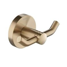 an image of a brass finish shower faucet with the handle in polished gold