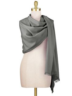 Wool Gauze Pashmina Shawl | The Dessy Group Formal Pashmina Shawl For Winter, Formal Winter Pashmina Shawl, Solid Pashmina Shawl For Winter, Solid Color Pashmina Shawl For Winter, Pashmina Shawl For Winter, Elegant Shawl Scarves For Fall, Elegant Fall Shawl Scarf, Elegant Solid Color Fall Wraps, Formal Pashmina Shawl For Fall