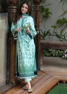 Asim Jofa Unstitched Basic Print Collection 2024 | Sanaullah Store Lawn Dress Design, Designer Summer Dresses, Lawn Dress, Summer Lawn, Salwar Kamiz, Eid Dresses, Lawn Suits, Eid Collection, Pakistani Dress Design