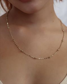 This Anabella Necklace is the perfect way to give any outfit a girly touch! Its dainty, feminine design makes it perfect for layering and for flaunting your style! So show off your inner fashionista and add a little pizzazz to any outfit! Details -18k Gold Plated -18in and 20in in length Care For the best care of your product, remove before showering. Keep away from lotions or perfumes. Trendy Satellite Chain Jewelry For Everyday, Trendy Everyday Jewelry With Satellite Chain, Everyday Station Necklace With Satellite Chain, Minimalist Station Necklace With Satellite Chain, Delicate Station Necklace With Satellite Chain, Everyday Station Necklace With Adjustable Chain, Minimalist 16-inch Necklace, Beaded Chain Necklace For Party, Dainty Clavicle Chain Necklaces For Party