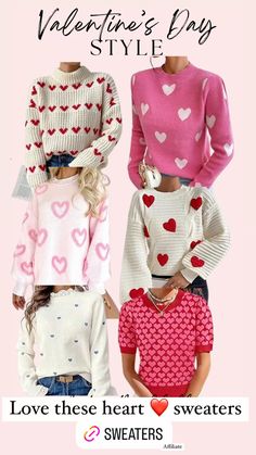 Heart Sweaters for Valentine’s Day Style A Puffer Vest, Puffer Outfit, White Jeans Winter, Puffer Vest Outfit, Heart Sweaters, Quilted Coat