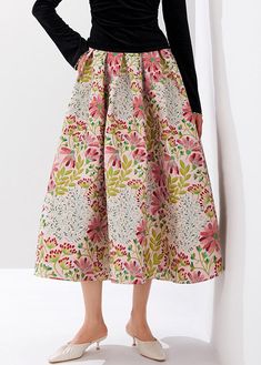 Add an element of sophistication to your fall wardrobe with our Stylish Multi Embroidered Zippered High Waist Cotton Skirts. Crafted from high-quality cotton, these skirts feature intricate embroidery and a convenient zippered closure. The high waist design flatters your figure and offers a comfortable fit all day long. Elevate your style with these luxurious and exclusive skirts. Fabric: Cotton BlendedSize & Fit: This garment fits true to size.Length: Size M measures 32.76"from waist to hem.Wai Floral Embroidered Full Skirt Bottoms, Floral Embroidered Full Skirt For Spring, Spring A-line Skirt With Floral Embroidery, Embroidered Full Skirt For Spring, Spring Embroidered Full Skirt, Spring Full Skirt With Floral Embroidery, Spring Floral Embroidered Full Skirt, Multicolor Flared Skirt For Fall, Floral Embroidered Full Skirt