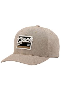 Cinch Hats Cinch Men's Logo Patch Heathered Khaki Baseball Cap Cheap Men's Hats With Logo Patch, Beige Snapback Baseball Cap For Outdoor, Outdoor Brown Baseball Cap With Letter Patch, Outdoor Baseball Cap With Letter Patch, Khaki Trucker Hat With Curved Bill, Casual Brown Baseball Cap With Letter Patch, Beige Snapback Trucker Hat, Casual Baseball Cap With Leather Patch, Khaki Curved Bill Snapback Hat For Outdoor