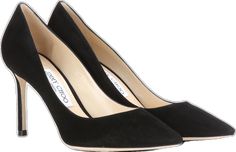 Jimmy Choo Romy, Black Suede Pumps, Goat Leather, Suede Pumps, Classic Silhouette, Jimmy Choo, Pumps, Collage, Heels