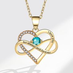 Fashion Element: Love Heart/Heart Shape Style: Fashion OL Simple Necklaces, Simple Necklace, Blue Diamond, Blue Sea, Heart Shape, Style Fashion, Heart Shapes, Necklaces, Gold